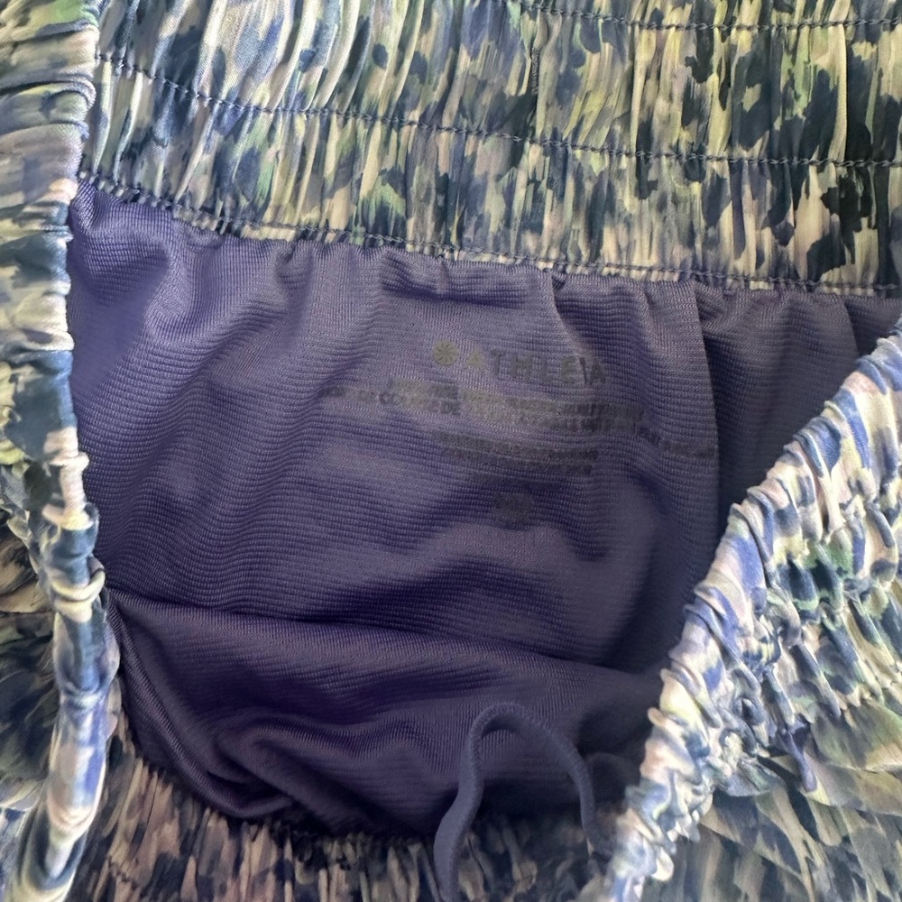 Athleta High Rise Mesh Racer Shorts - Picture 3 of 3